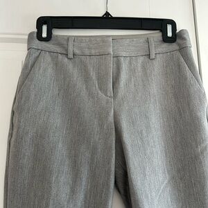 Express Women’s Grey Trousers - Columnist Ankle Mid Rise Pant Size OP